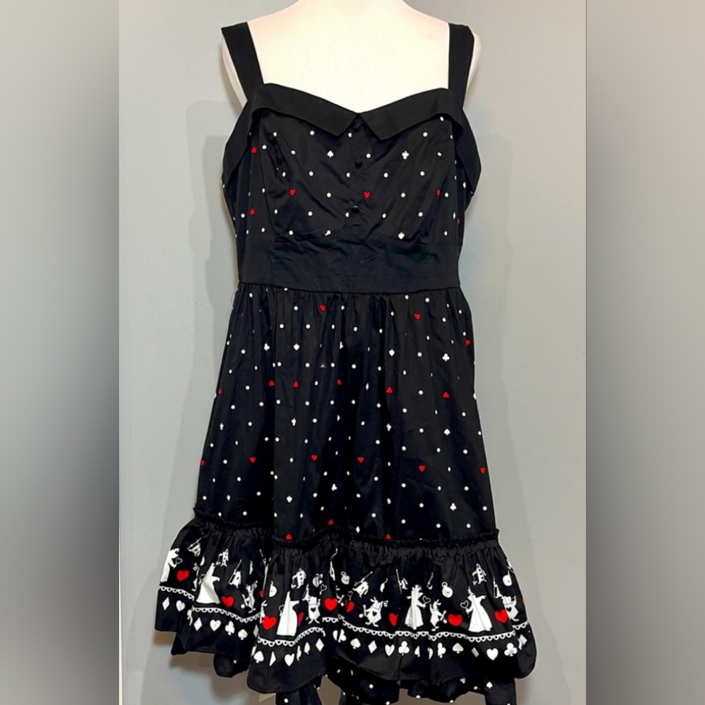 VINTAGE TORRID Disney Alice in wonderland dress Size 14 With 1x Crinoline.